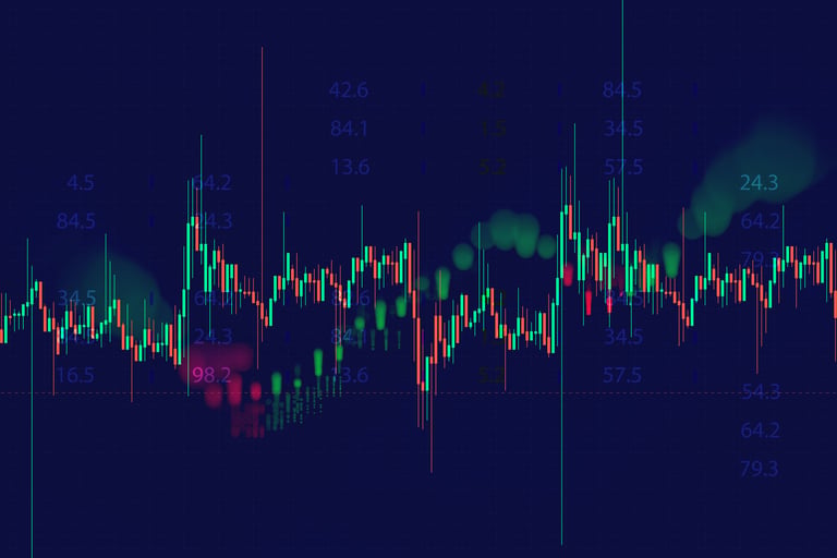 Stock market chart