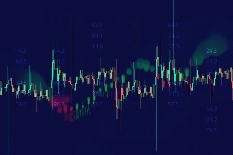 Stock market chart